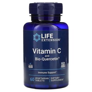 Вітамін С та біо-Кверцетин, Vitamin C and Bio-Quercetin, Life Extension, 60 вегетаріанських таблеток Вітамін С та біо-Кверцетин, Vitamin C and Bio-Quercetin, Life Extension, 60 вегетаріанських таблеток