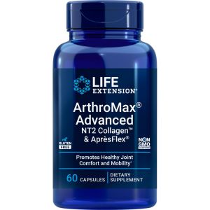 Комплекс для підтримки суглобів, ArthroMax Advanced з NT2 Collagen & AprèsFlex, Life Extension, 60 капсул Комплекс для підтримки суглобів, ArthroMax Advanced з NT2 Collagen & AprèsFlex, Life Extension, 60 капсул