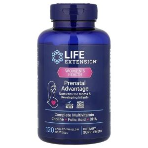 Мультивитаминный комплекс для беременных, Prenatal Advantage, Life Extension, 120 гелевых капсул