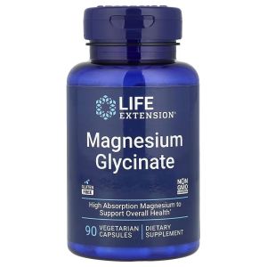 Магній гліцинат, 105 мг, Magnesium Glycinate, Life Extension, 90 вегетаріанських капсул Магній гліцинат, 105 мг, Magnesium Glycinate, Life Extension, 90 вегетаріанських капсул