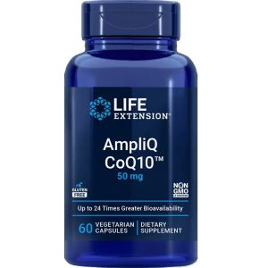 Коэнзим Q10, 50 мг, AmpliQ CoQ10, Life Extension, 60 вегетарианских капсул
