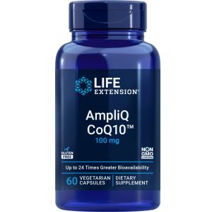 Коэнзим Q10, 100 мг, AmpliQ CoQ10, Life Extension, 60 вегетарианских капсул Коэнзим Q10, 100 мг, AmpliQ CoQ10, Life Extension, 60 вегетарианских капсул