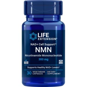 Нікотинамід мононуклеотид, 300 мг, NMN Nicotinamide Mononucleotide, NAD+ Cell Support, Life Extension, 30 вегетаріанських капсул Нікотинамід мононуклеотид, 300 мг, NMN Nicotinamide Mononucleotide, NAD+ Cell Support, Life Extension, 30 вегетаріанських капсул