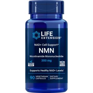 Нікотинамід мононуклеотид, 300 мг, NMN Nicotinamide Mononucleotide, NAD+ Cell Support, Life Extension, 90 вегетаріанських капсул Нікотинамід мононуклеотид, 300 мг, NMN Nicotinamide Mononucleotide, NAD+ Cell Support, Life Extension, 90 вегетаріанських капсул