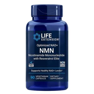 Никотинамид с ресвератролом, NMN Nicotinamide Mononucleotide with Resveratrol Elite, Life Extension, 90 вегетарианских капсул Никотинамид с ресвератролом, NMN Nicotinamide Mononucleotide with Resveratrol Elite, Life Extension, 90 вегетарианских капсул