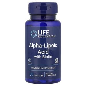 Альфа-липоевая кислота с биотином, 250 мг, Alpha-Lipoic Acid with Biotin, Life Extension, 60 капсул Альфа-липоевая кислота с биотином, 250 мг, Alpha-Lipoic Acid with Biotin, Life Extension, 60 капсул