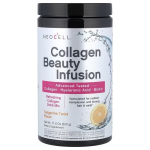 Колаген з Біотином, смак мандарину, Type 1&3, Collagen Beauty Infusion with Biotin, Neocell, 330 гр Колаген з Біотином, смак мандарину, Type 1&3, Collagen Beauty Infusion with Biotin, Neocell, 330 гр