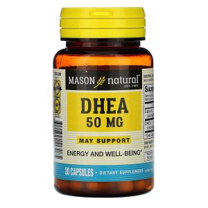 Дегідроепіандростерон 50 мг, DHEA, Mason Natural, 30 капсул Дегідроепіандростерон 50 мг, DHEA, Mason Natural, 30 капсул