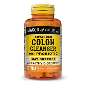 Очищення і Детокс з пробіотиками, Advanced Colon Cleanser With Probiotic, Mason Natural, 90 таблеток Очищення і Детокс з пробіотиками, Advanced Colon Cleanser With Probiotic, Mason Natural, 90 таблеток