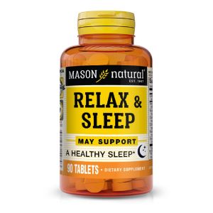 Комплекс для розслаблення та здорового сну, Relax and Sleep, Mason Natural, 90 таблеток Комплекс для розслаблення та здорового сну, Relax and Sleep, Mason Natural, 90 таблеток