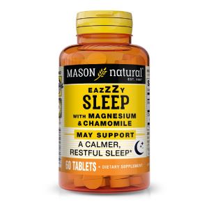 Легкий сон с магнием и ромашкой, Eazy sleep with Magnesium & Chamomile, Mason Natural, 60 таблеток Легкий сон с магнием и ромашкой, Eazy sleep with Magnesium & Chamomile, Mason Natural, 60 таблеток