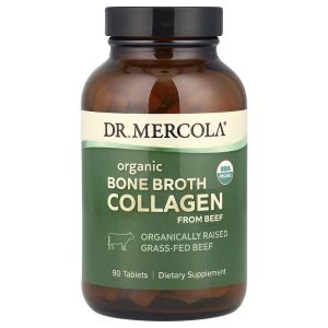 Органический коллаген из говядины, Organic Bone Broth Collagen from Beef, Dr. Mercola, 90 таблеток Органический коллаген из говядины, Organic Bone Broth Collagen from Beef, Dr. Mercola, 90 таблеток