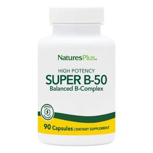 Супер В-Комплекс, В-50, Super B-50, Natures Plus, 90 Вегетаріанських Капсул Супер В-Комплекс, В-50, Super B-50, Natures Plus, 90 Вегетаріанських Капсул
