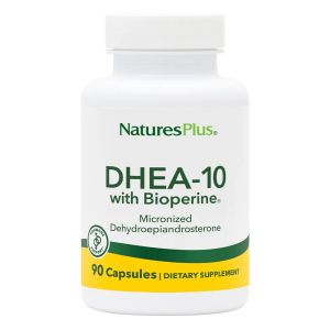 Дегідроепіандростерон з біоперином, 10 мг, DHEA-10 With Bioperine, Natures Plus, 90 Вегетаріанських Капсул Дегідроепіандростерон з біоперином, 10 мг, DHEA-10 With Bioperine, Natures Plus, 90 Вегетаріанських Капсул