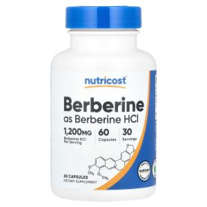 Берберин, 1200 мг, Berberine, Nutricost, 60 капсул Берберин, 1200 мг, Berberine, Nutricost, 60 капсул