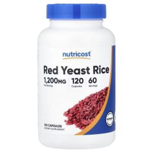 Красный дрожжевой рис, Red Yeast Rice, Nutricost, 120 капсул Красный дрожжевой рис, Red Yeast Rice, Nutricost, 120 капсул