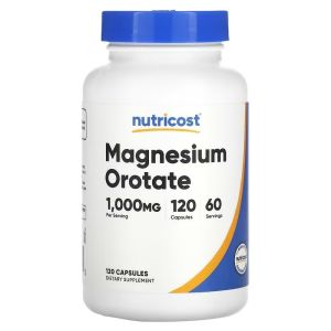 Магній оротат, Magnesium Orotate, Nutricost, 120 капсул Магній оротат, Magnesium Orotate, Nutricost, 120 капсул