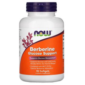 Берберін, Підтримка рівня глюкози, Berberine Glucose Support, Now Foods, 90 желатинових капсул Берберін, Підтримка рівня глюкози, Berberine Glucose Support, Now Foods, 90 желатинових капсул