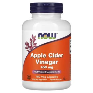Яблучний оцет, 450 мг, Apple Cider Vinegar, Now Foods, 180 вегетаріанських капсул Яблучний оцет, 450 мг, Apple Cider Vinegar, Now Foods, 180 вегетаріанських капсул