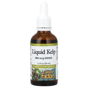 Водорості у краплях, 800 мкг, Liquid Kel, Natural Factors, 50 мл