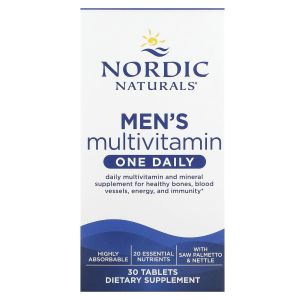 Мультивитамины для мужчин, Men's Multivitamin, One Daily, Nordic Naturals, 30 таблеток Мультивитамины для мужчин, Men's Multivitamin, One Daily, Nordic Naturals, 30 таблеток