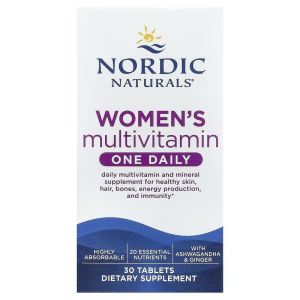 Мультивитамины для женщин, Women's Multivitamin, One Daily, Nordic Naturals, 30 таблеток Мультивитамины для женщин, Women's Multivitamin, One Daily, Nordic Naturals, 30 таблеток