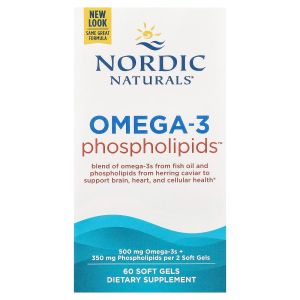 Омега-3 с фосфолипидами, Omega-3 ™ Phospholipids, Nordic Naturals, 60 гелевых капсул