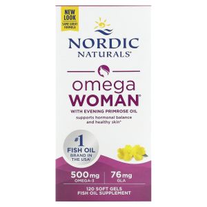 Омега для женщин с маслом примулы вечерней, вкус лимона, Omega Woman with Evening Primrose Oil, Nordic Naturals, 120 гелевых капсул Омега для женщин с маслом примулы вечерней, вкус лимона, Omega Woman with Evening Primrose Oil, Nordic Naturals, 120 гелевых капсул