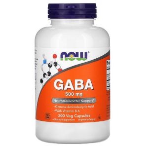 GABA (Гамма-Аміномасляна Кислота) 500мг, Now Foods, 200 вегетаріанських капсул GABA (Гамма-Аміномасляна Кислота) 500мг, Now Foods, 200 вегетаріанських капсул