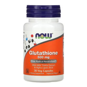 Глутатіон, 500 мг, Glutathione, Now Foods, 30 вегетаріанських капсул Глутатіон, 500 мг, Glutathione, Now Foods, 30 вегетаріанських капсул