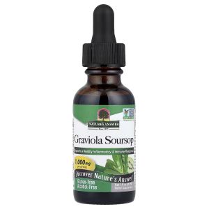 Гравіола саусеп, 1000 мг, Graviola Soursop, Nature's Answer, 30 мл Гравіола саусеп, 1000 мг, Graviola Soursop, Nature's Answer, 30 мл
