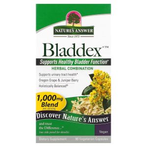 Здоровье мочевого пузыря, 1000 мг, Bladdex, Nature's Answer, 90 вегетарианских капсул Здоровье мочевого пузыря, 1000 мг, Bladdex, Nature's Answer, 90 вегетарианских капсул