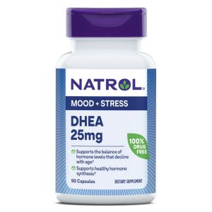 Дегидроэпиандростерон, 25 мг, DHEA, Natrol, 90 капсул Дегидроэпиандростерон, 25 мг, DHEA, Natrol, 90 капсул