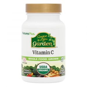 Вітамін С органічний, VITAMIN C, 500 мг, Natures Plus, 60 Вегетаріанських Капсул Вітамін С органічний, VITAMIN C, 500 мг, Natures Plus, 60 Вегетаріанських Капсул
