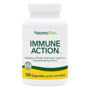 Імуностимулюючий комплекс, Immune Action, Natures Plus, 120 рослинних капсул Імуностимулюючий комплекс, Immune Action, Natures Plus, 120 рослинних капсул