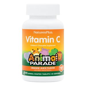 Вітамін С для Дітей без Цукру, Смак Апельсину, Animal Parade, Natures Plus, 90 жувальних таблеток
