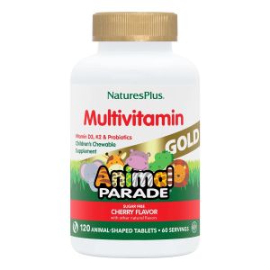 Мультивітаміни для Дітей, Смак Вишні, Animal Parade Gold, Natures Plus, 120 жувальних таблеток Мультивітаміни для Дітей, Смак Вишні, Animal Parade Gold, Natures Plus, 120 жувальних таблеток