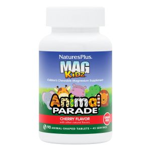 Магній для Дітей без Цукру, Смак Вишні, Animal Parade, Natures Plus, 90 жувальних таблеток Магній для Дітей без Цукру, Смак Вишні, Animal Parade, Natures Plus, 90 жувальних таблеток