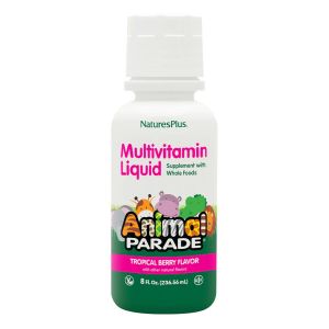 Рідкі  Дитячі Мультивітаміни, Смак Тропичних фруктів, Animal Parade Gold, Natures Plus, 236 мл