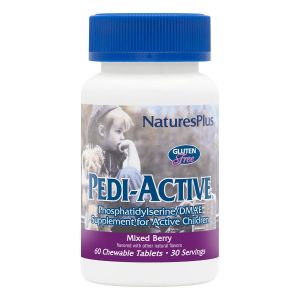 Добавка для Активных Детей (Фосфатидилсерин и DMAE), Natures Plus, 60 Жевательных Таблеток Добавка для Активных Детей (Фосфатидилсерин и DMAE), Natures Plus, 60 Жевательных Таблеток