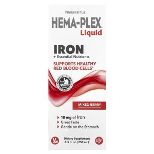 Рідкий комплекс Hema-Plex з залізом, Liquid iron, Natures Plus, 250 мл Рідкий комплекс Hema-Plex з залізом, Liquid iron, Natures Plus, 250 мл