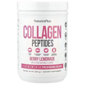 Пептиди колагену, смак ягідного лимонаду, Collagen Peptides, Natures Plus, 364 гр