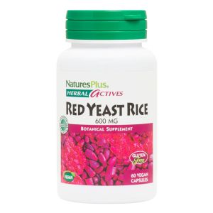 Красный Дрожжевой Рис 600мг, Herbal Actives, Natures Plus, 60 вегетарианских капсул Красный Дрожжевой Рис 600мг, Herbal Actives, Natures Plus, 60 вегетарианских капсул