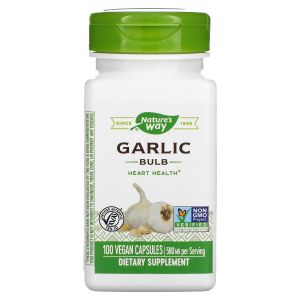 Чеснок, 580 мг, Garlic Bulb, Nature's Way, 100 вегетарианских капсул