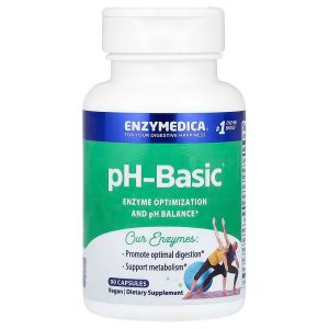 Ферменты для поддержания pH баланса, pH-Basic, Enzymedica, 90 капсул Ферменты для поддержания pH баланса, pH-Basic, Enzymedica, 90 капсул