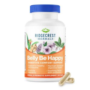 Здоров'я травної системи, Belly Be Happy, RidgeCrest Herbals, 60 капсул Здоров'я травної системи, Belly Be Happy, RidgeCrest Herbals, 60 капсул