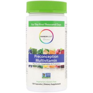 Мультивитамины пренатальные, Preconception Multivitamin, Rainbow Light, 120 капсул