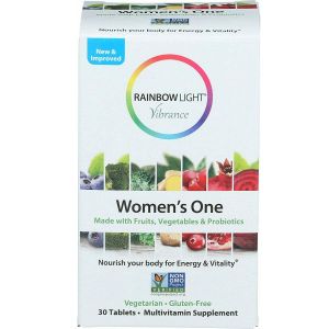 Полівітаміни для жінок, Women's One Vibrance, Rainbow Light, 30 таблеток Полівітаміни для жінок, Women's One Vibrance, Rainbow Light, 30 таблеток