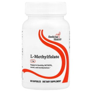 Метилфолат, L-5-MTHF, Seeking Health, 60 капсул Метилфолат, L-5-MTHF, Seeking Health, 60 капсул
