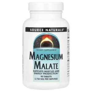Магній малат, Magnesium Malate, Source Naturals, 90 таблеток Магній малат, Magnesium Malate, Source Naturals, 90 таблеток